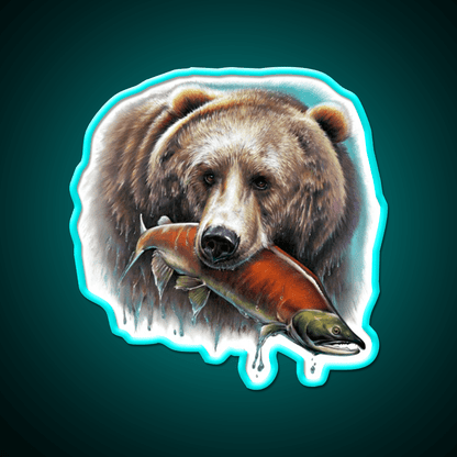 Grizzly Snack Food Led Neon Sign Rgb Color - Shineneon