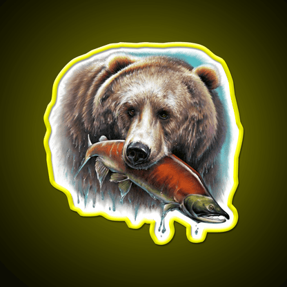 Grizzly Snack Food Led Neon Sign Rgb Color - Shineneon