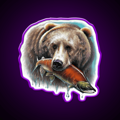 Grizzly Snack Food Led Neon Sign Rgb Color - Shineneon