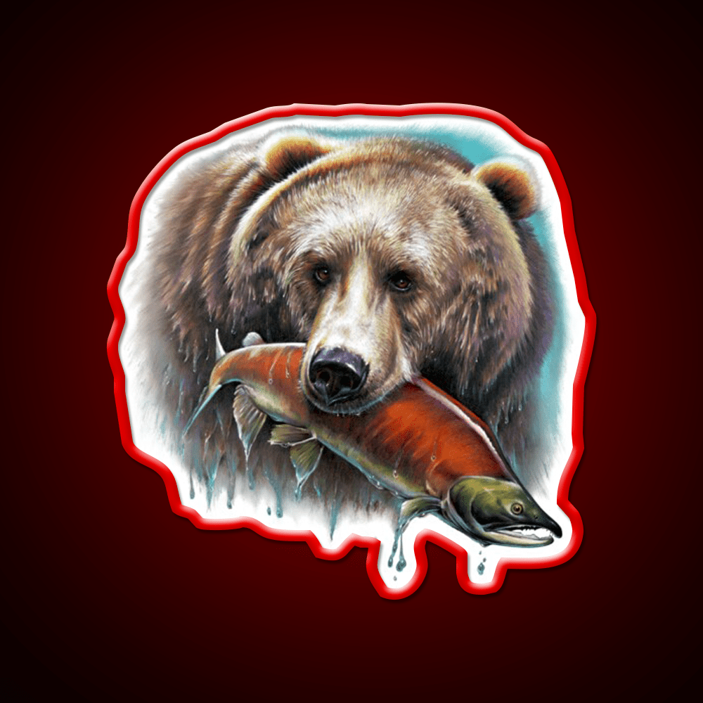 Grizzly Snack Food Led Neon Sign Rgb Color - Shineneon