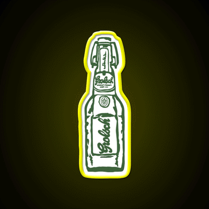 Grolsch Single Pop Beer Bar Decor Led Neon Sign Rgb Color - Custom LED neon sign front view