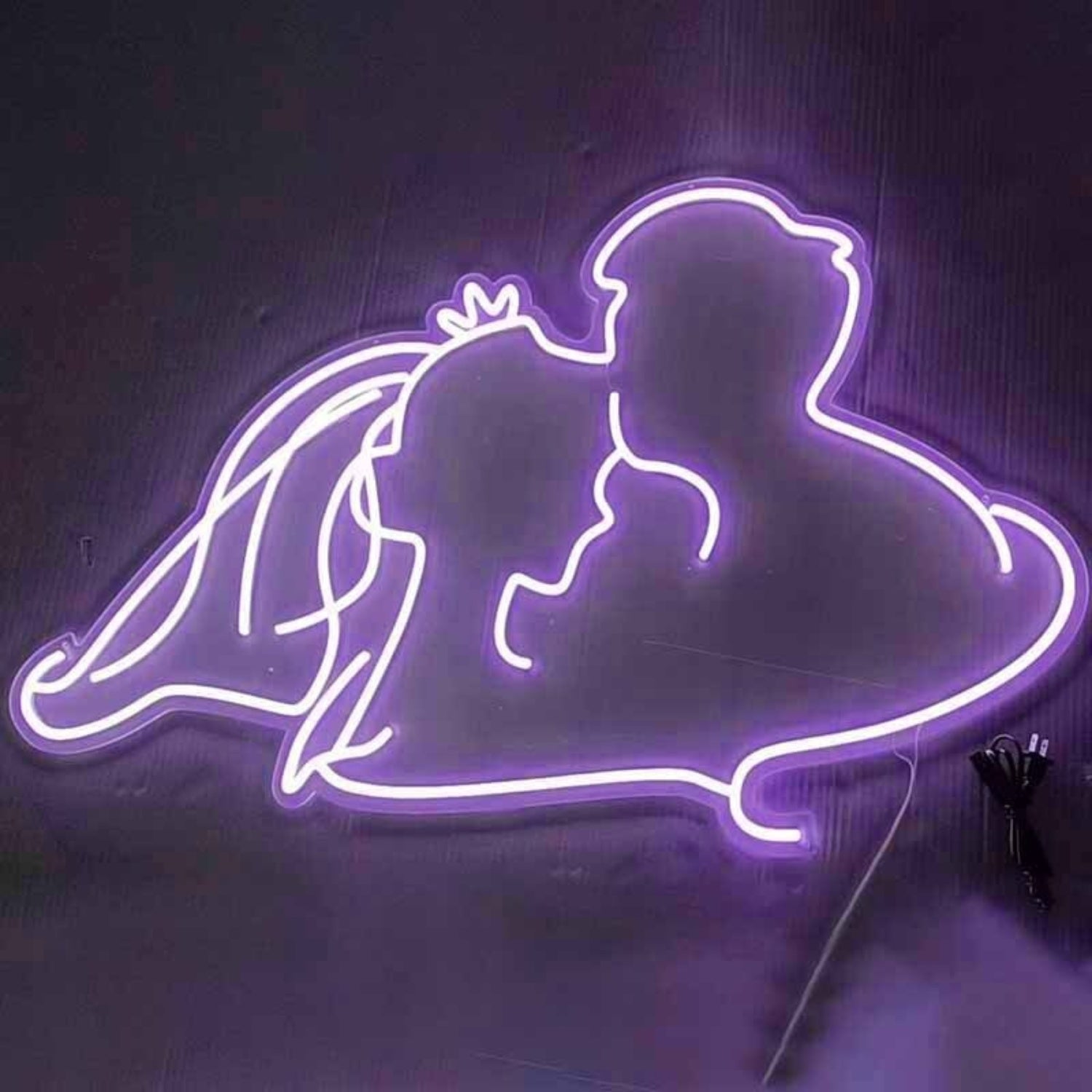 Groom Kissing Brides Forehead Style 2 Neon Light | Shineneon