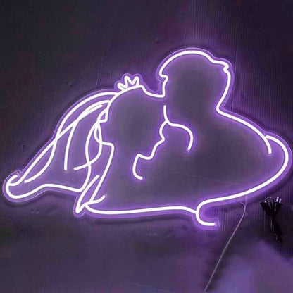 Groom Kissing Brides Forehead Style 2 Neon Light | Shineneon