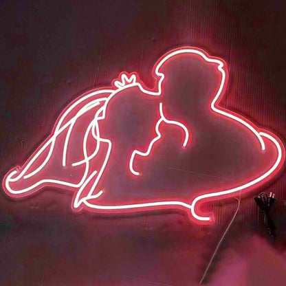 Groom Kissing Brides Forehead Style 2 Neon Light | Shineneon