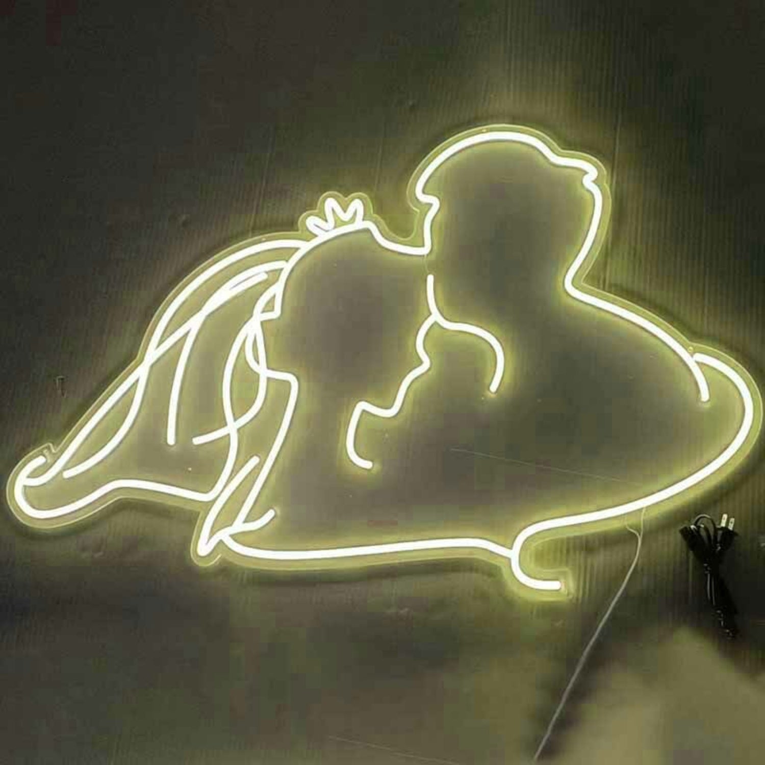 Groom Kissing Brides Forehead Style 2 Neon Light | Shineneon