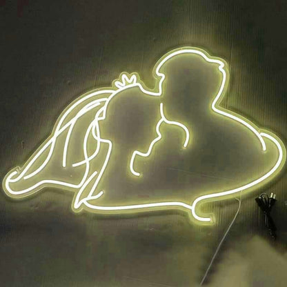 Groom Kissing Brides Forehead Style 2 Neon Light | Shineneon