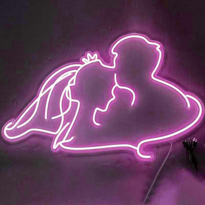 Groom Kissing Brides Forehead Style 2 Neon Light | Shineneon