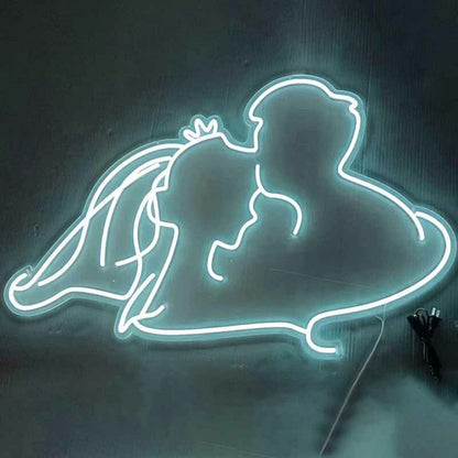 Groom Kissing Brides Forehead Style 2 Neon Light | Shineneon