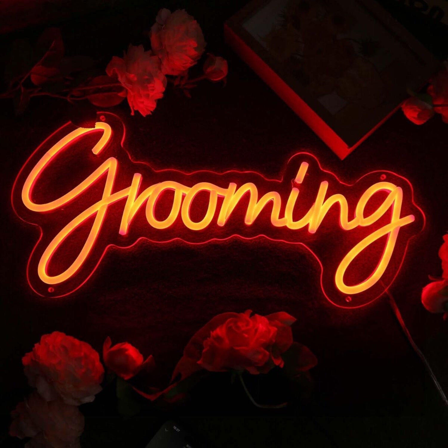 Grooming Orange Led Neon Sign | Shineneon