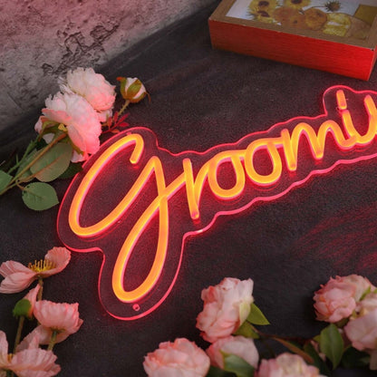 Grooming Orange Led Neon Sign - Shineneon