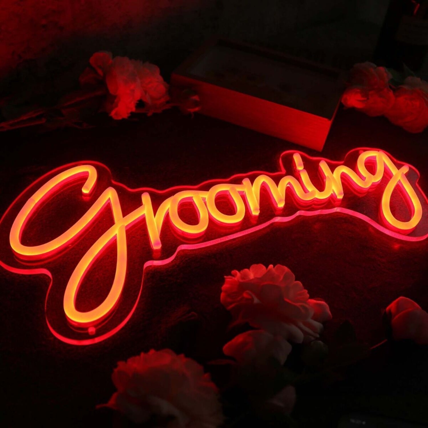 Grooming Orange Led Neon Sign - Shineneon