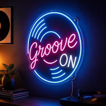 Groove On Neon Sign LED Neon Sign high-converting product image