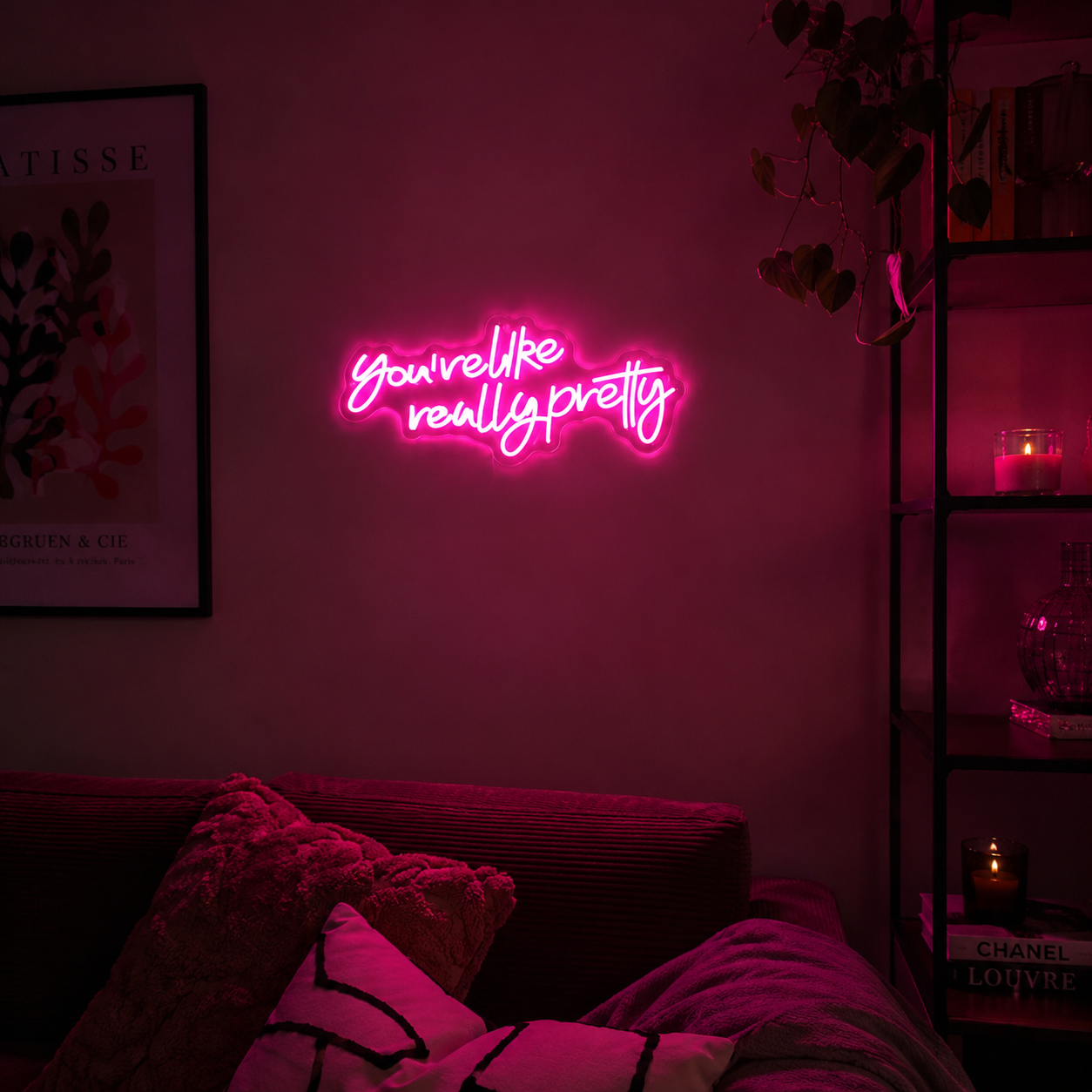Grow Life Really Pretty Room Decor LED Neon Sign - 03 Real Lifestyle Scene