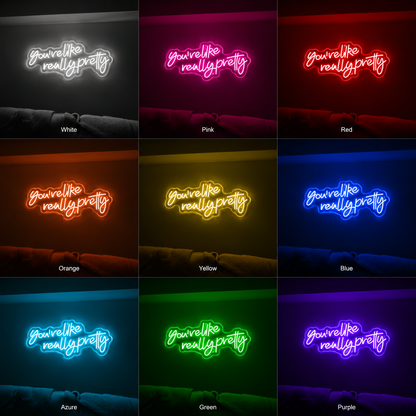 Grow Life Really Pretty Room Decor LED Neon Sign - 05 Color Grid