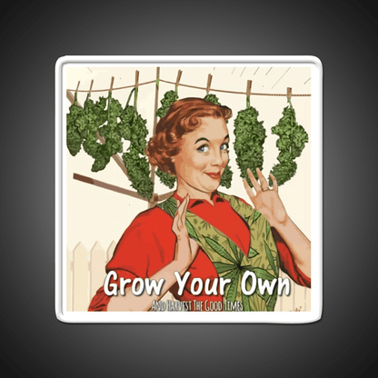 Grow Your Own Hemp Inspired Green Leaf Led Neon Sign Rgb Color - Shineneon