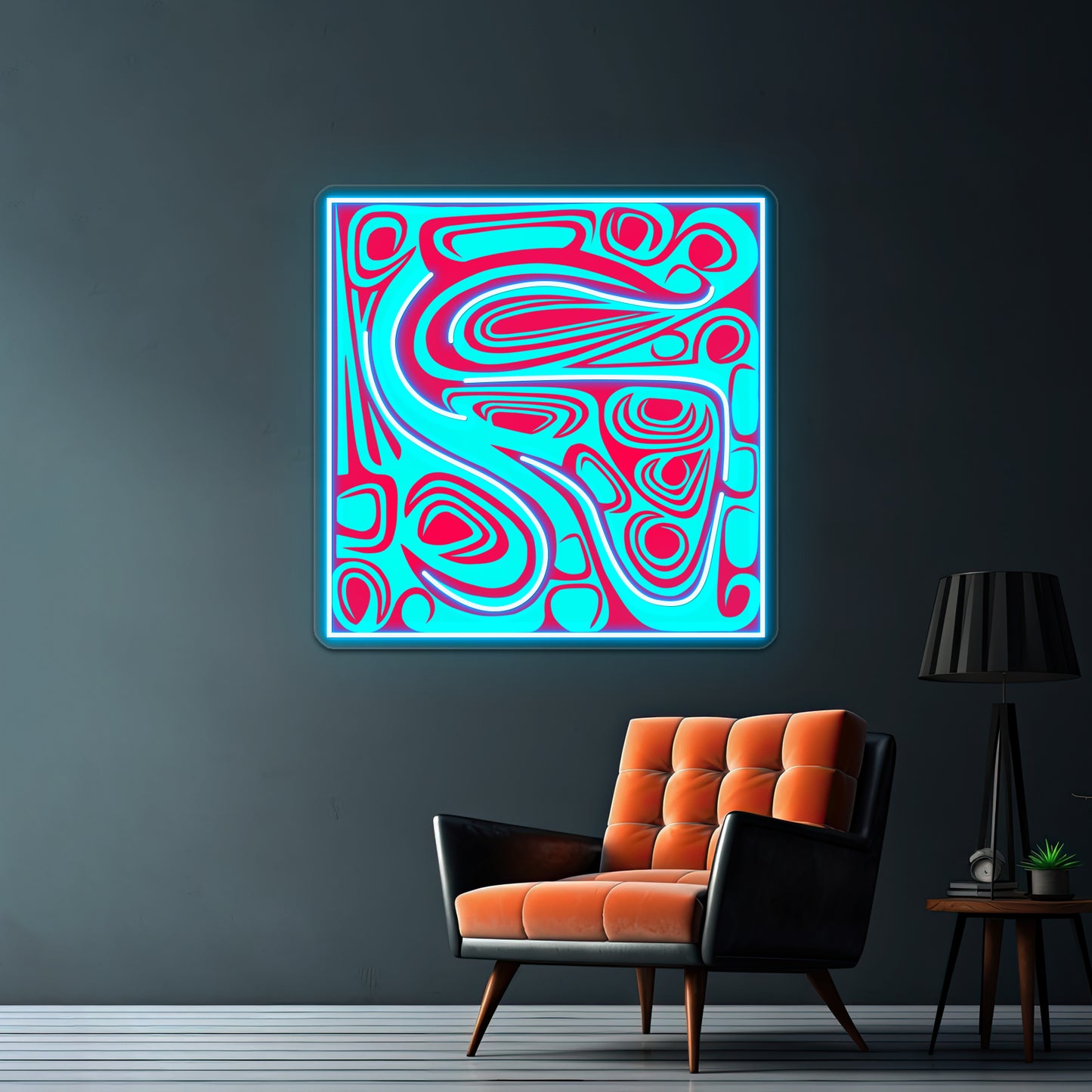 Growth Abstract Spiral Art Which Strives Towards Perfection Wall Artwork Neon Signs