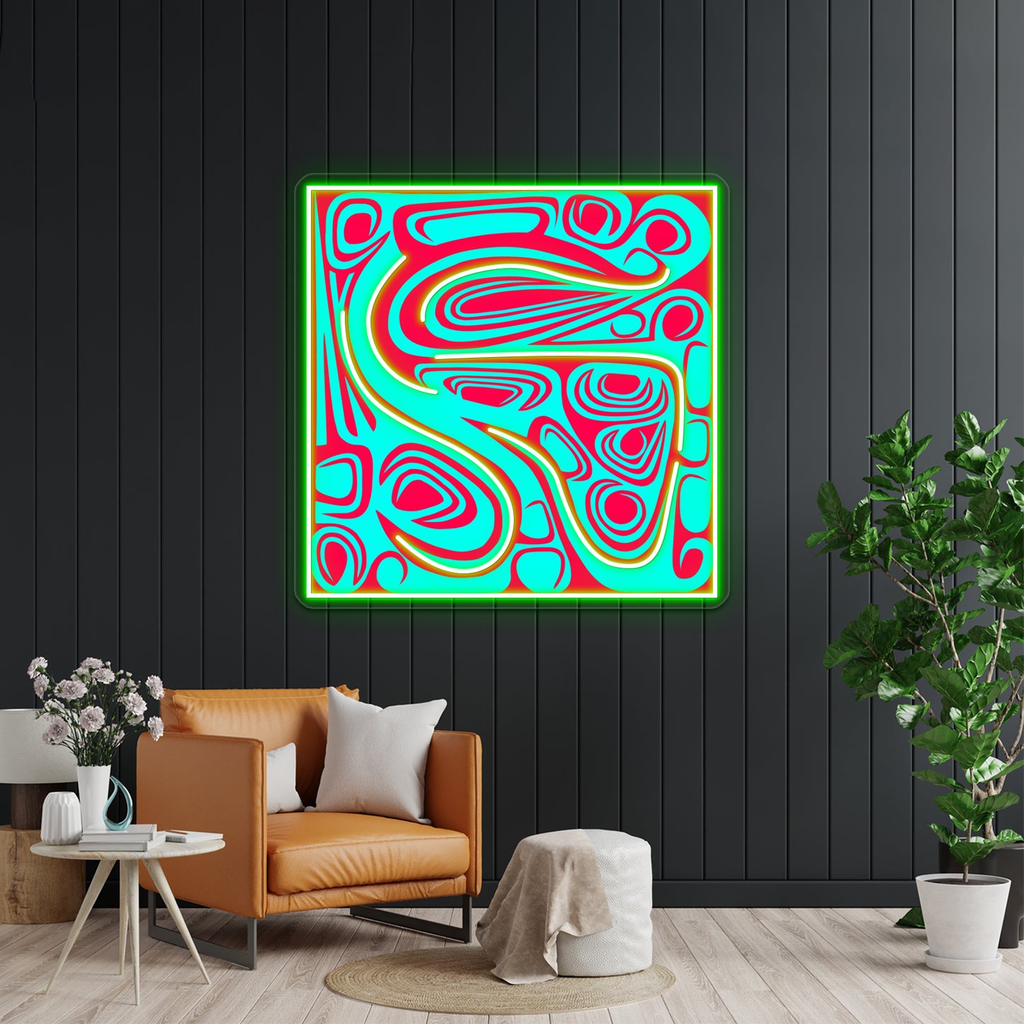 Growth Abstract Spiral Art Which Strives Towards Perfection Wall Artwork Neon Signs