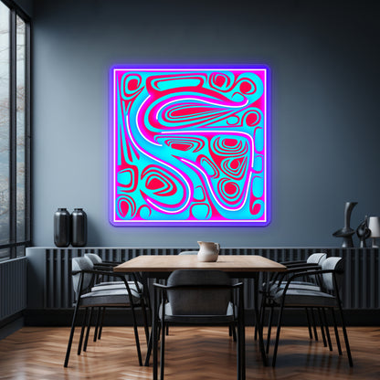 Growth Abstract Spiral Art Which Strives Towards Perfection Wall Artwork Neon Signs