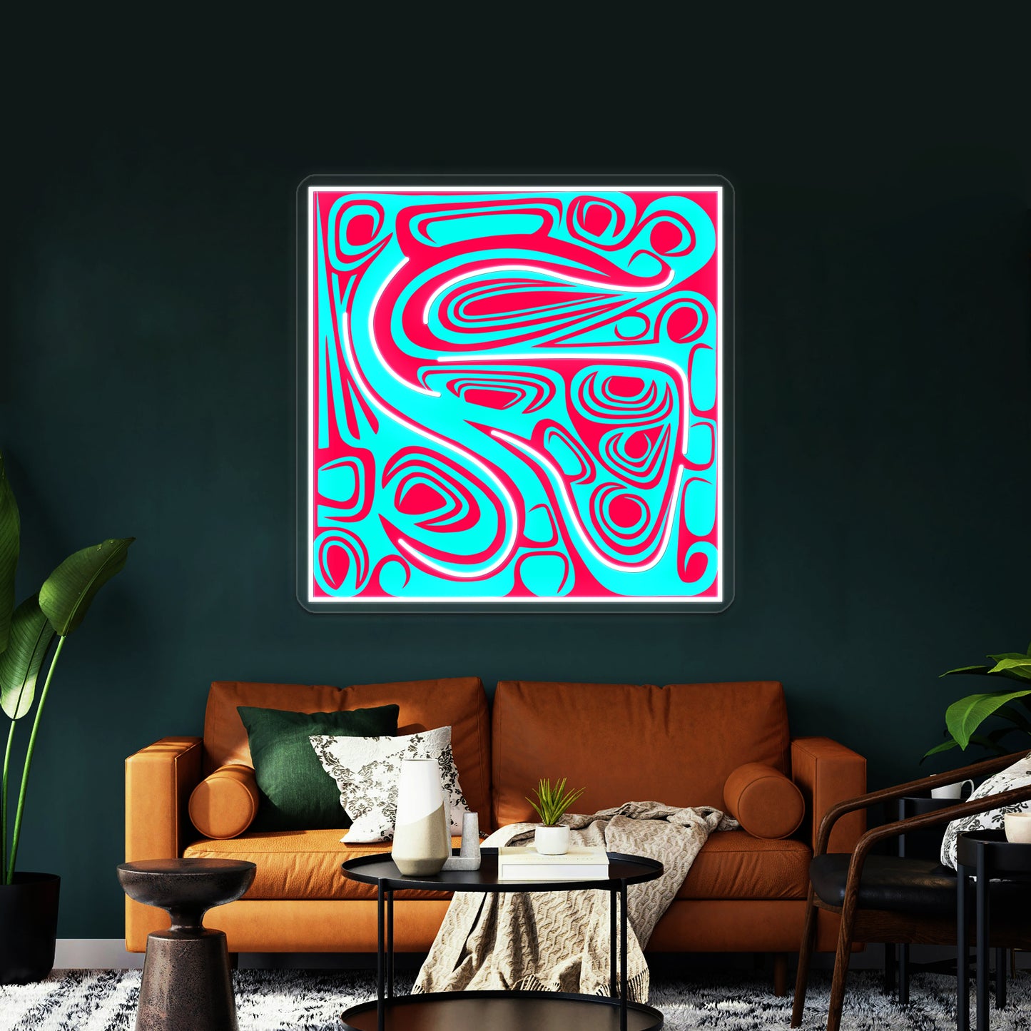 Growth Abstract Spiral Art Which Strives Towards Perfection Wall Artwork Neon Signs