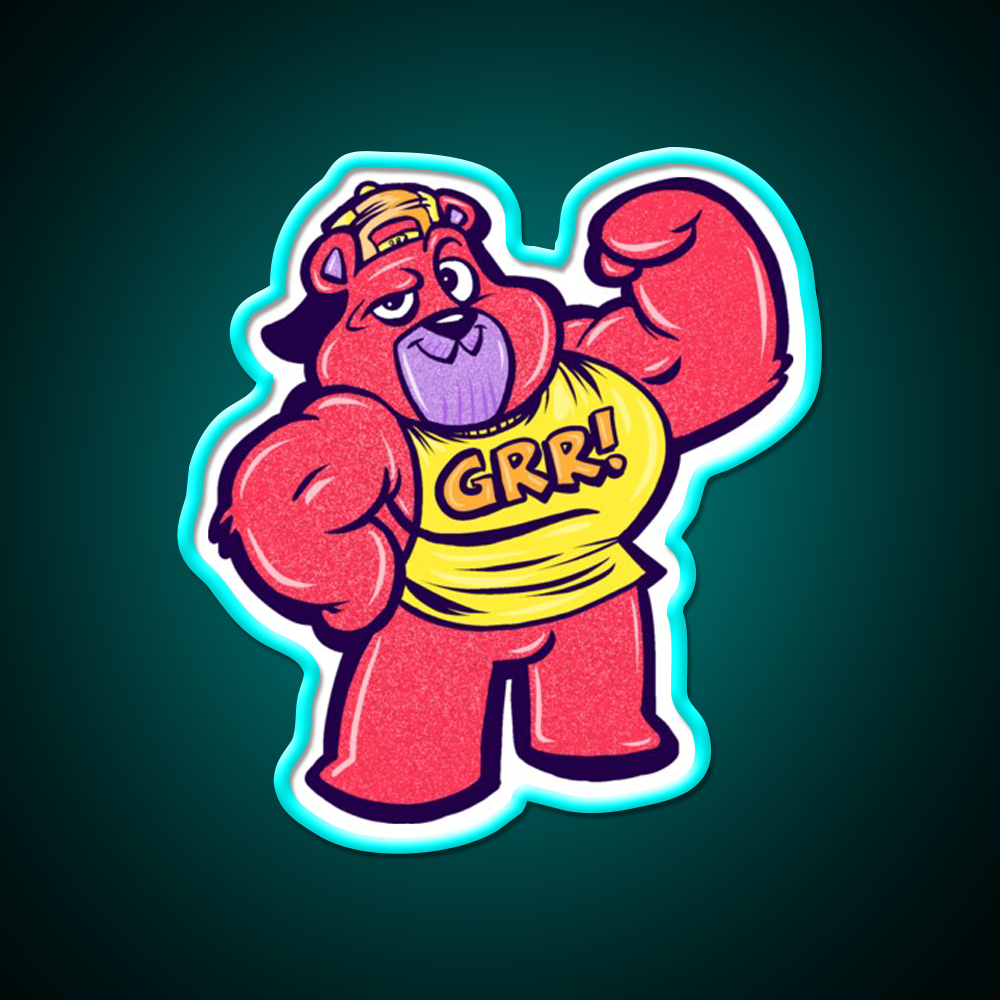 Grr Gym Fitness Led Neon Sign Rgb Color