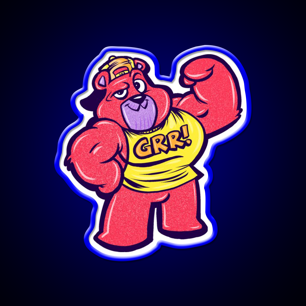 Grr Gym Fitness Led Neon Sign Rgb Color