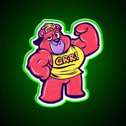 Grr Gym Fitness Led Neon Sign Rgb Color