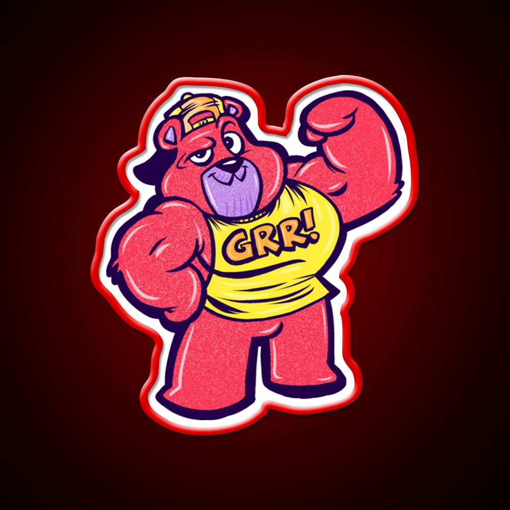 Grr Gym Fitness Led Neon Sign Rgb Color