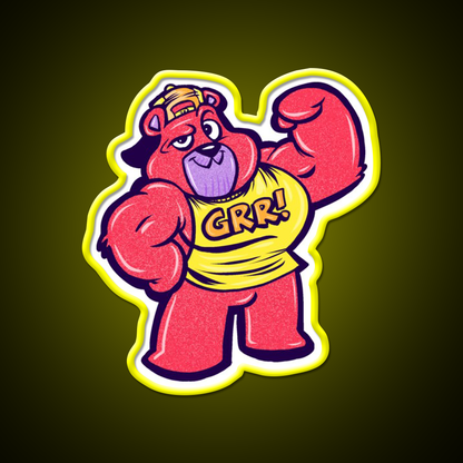 Grr Gym Fitness Led Neon Sign Rgb Color