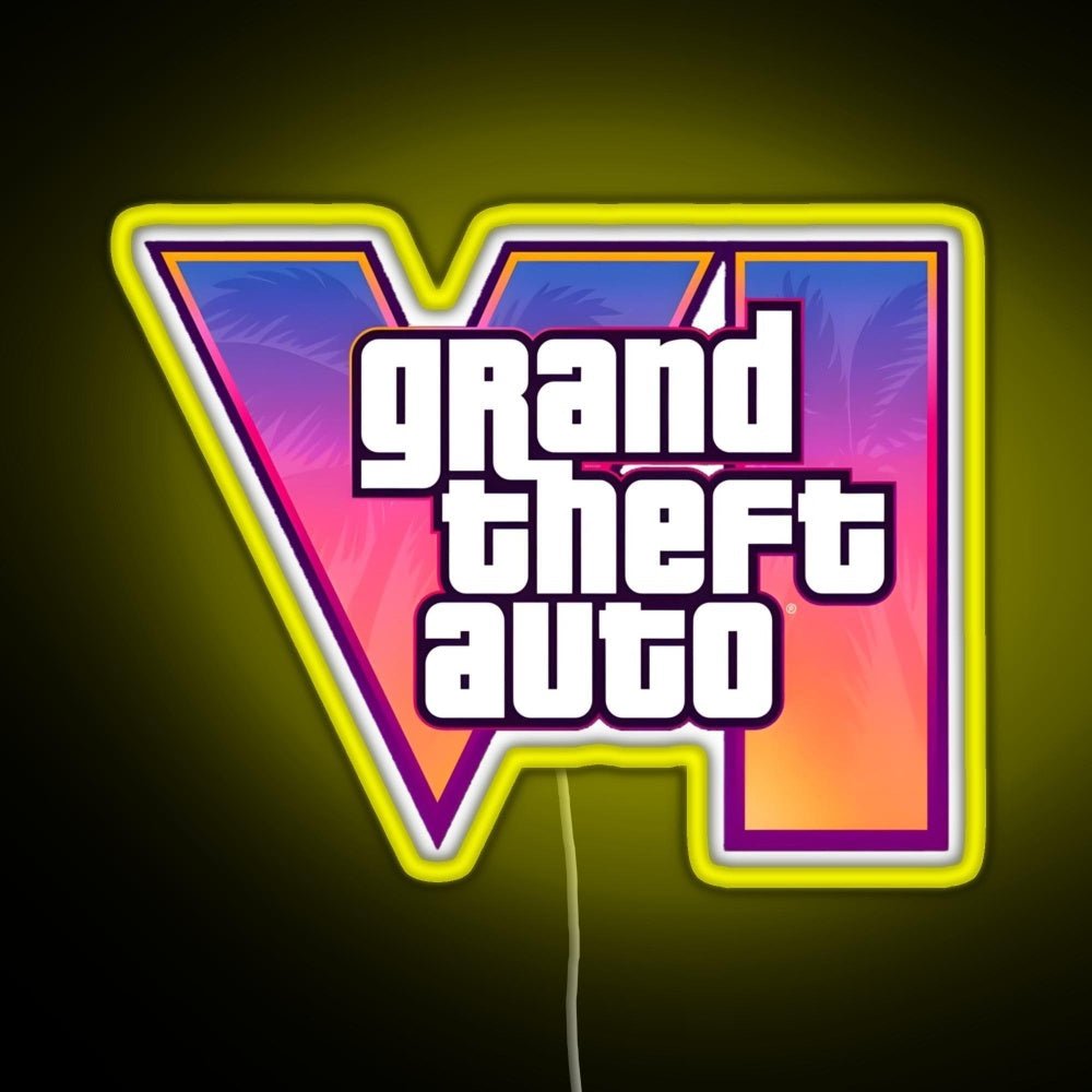 Gta 6 Vi Rgb Led Neon Sign Pop Wall Art - Shineneon