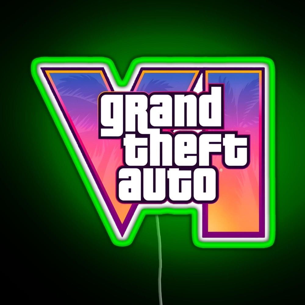 Gta 6 Vi Rgb Led Neon Sign Pop Wall Art - Shineneon