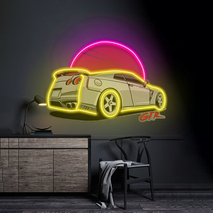 Gtr Super Car Led Neon Sign Light Custom Led Signs - LED neon sign view 7