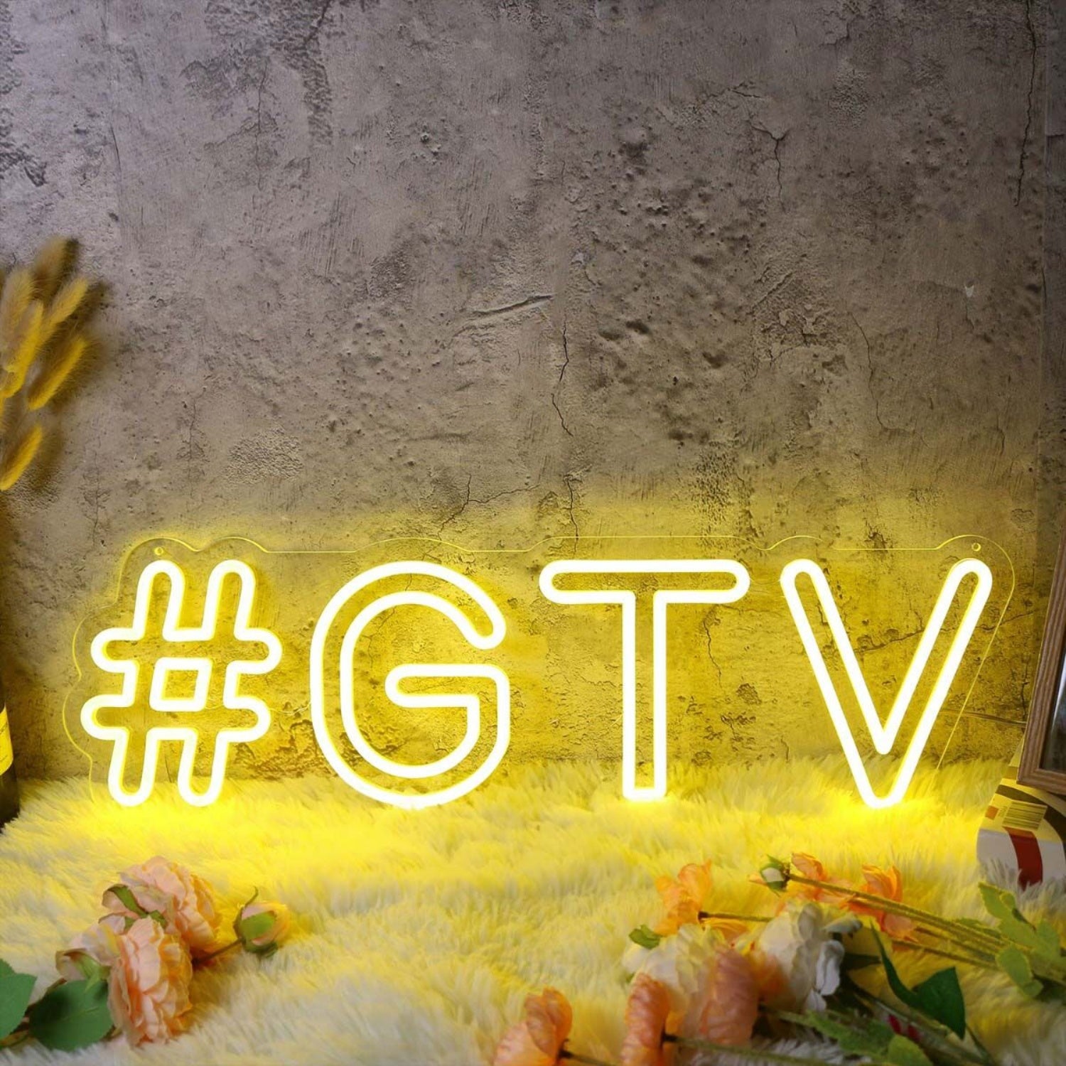 Gtv Yellow Led Neon Sign | Shineneon