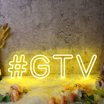 Gtv Yellow Led Neon Sign | Shineneon