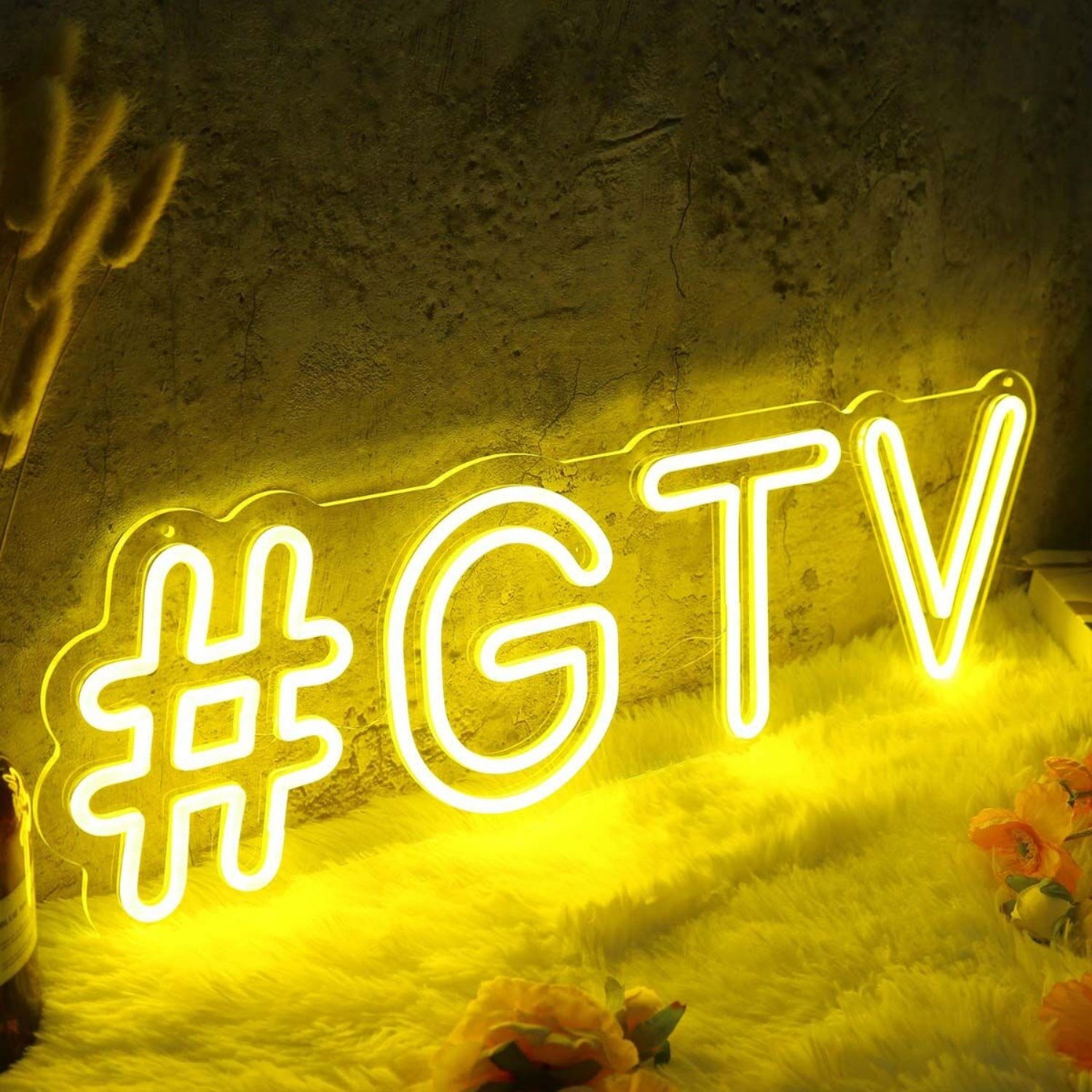Gtv Yellow Led Neon Sign | Shineneon