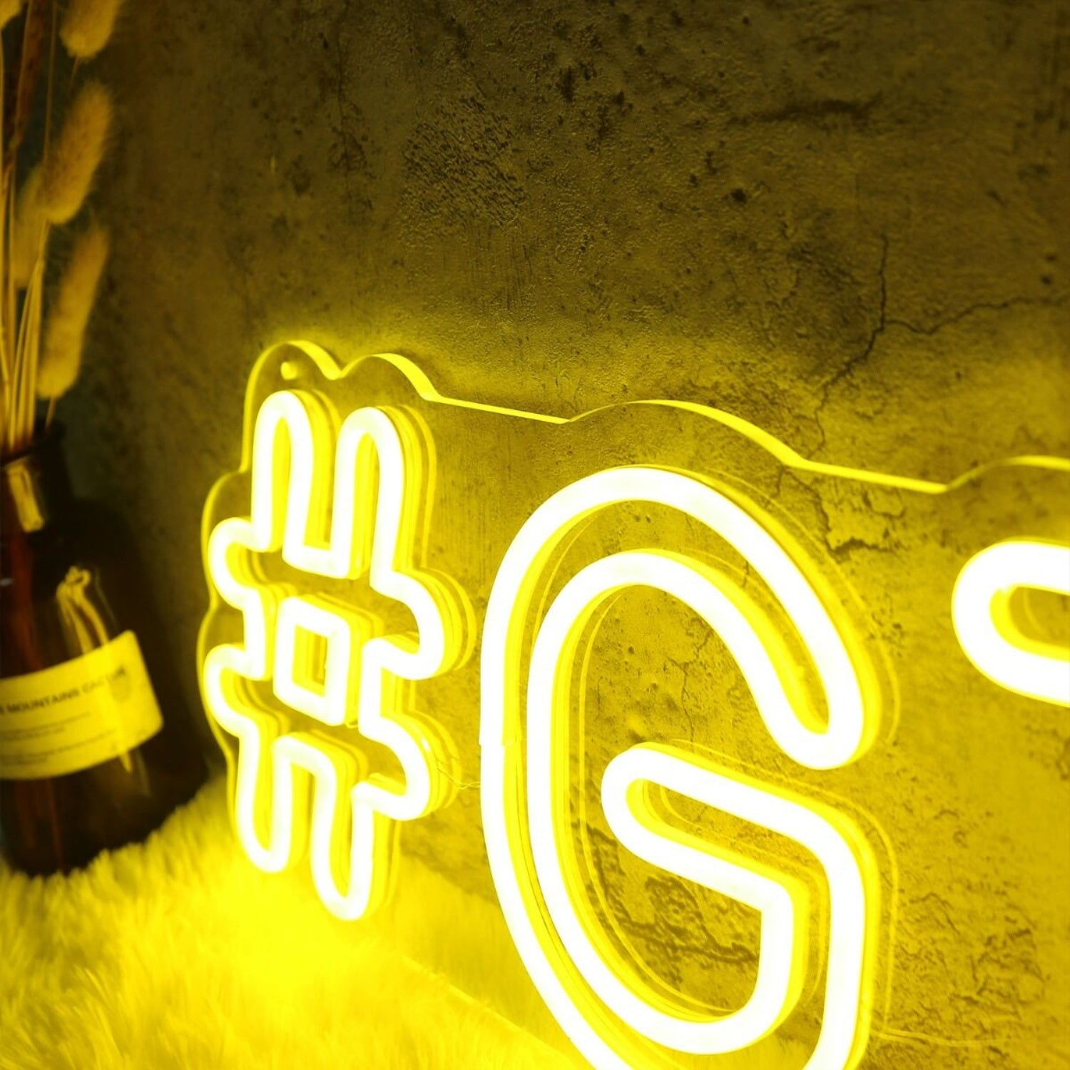 Gtv Yellow Led Neon Sign | Shineneon