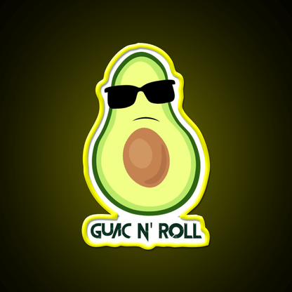 Guac N Roll Fast Food Led Neon Sign For Burger Place Rgb Color - Shineneon