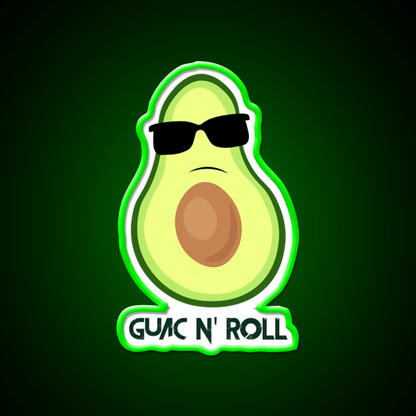 Guac N Roll Fast Food Led Neon Sign For Burger Place Rgb Color - Shineneon