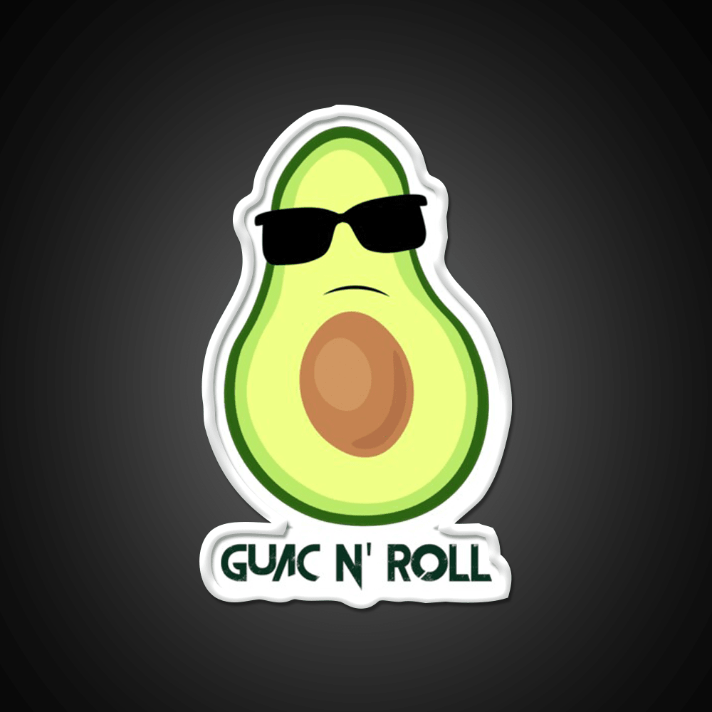 Guac N Roll Fast Food Led Neon Sign For Burger Place Rgb Color - Shineneon
