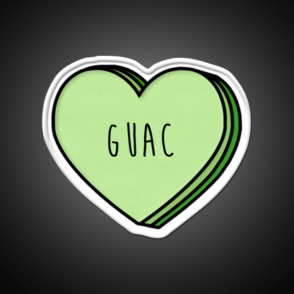 Guacamole Heart Fast Food Led Neon Sign For Burger Place Rgb Color - Shineneon