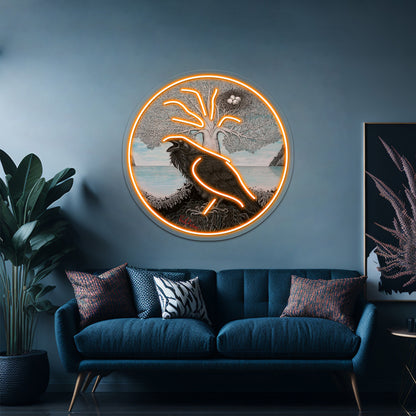 Guarding The Nest Wall Artwork Neon Signs