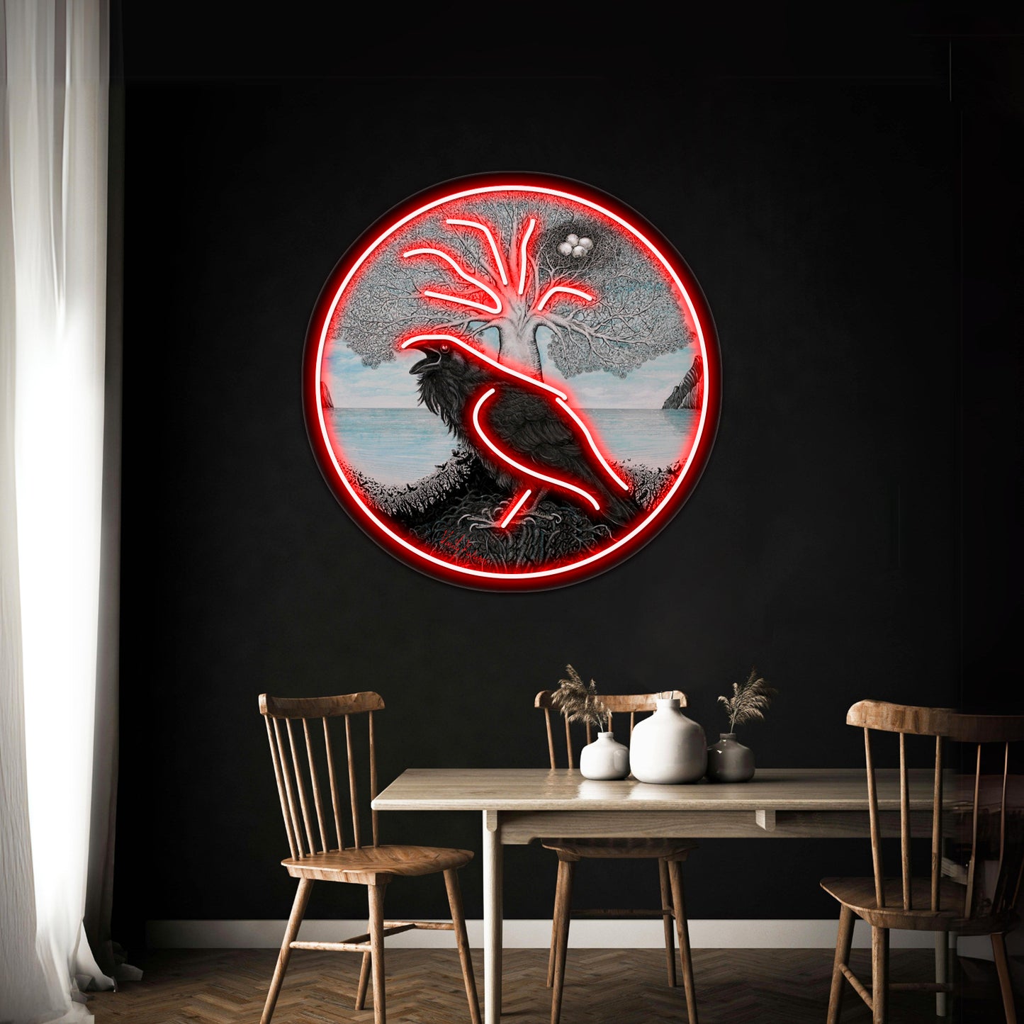 Guarding The Nest Wall Artwork Neon Signs