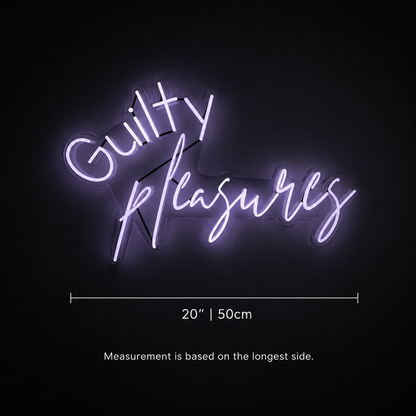 Guilty Pleasures LED Neon Sign - 04 Size Image