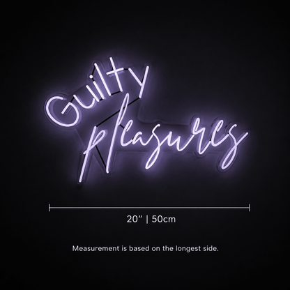 Guilty Pleasures LED Neon Sign - Shineneon