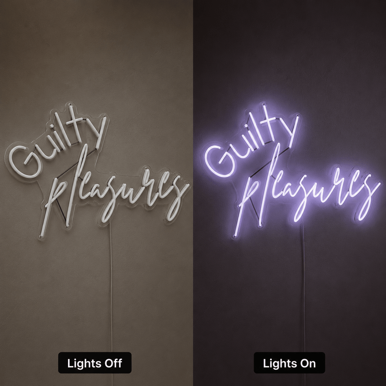 Guilty Pleasures LED Neon Sign - Shineneon