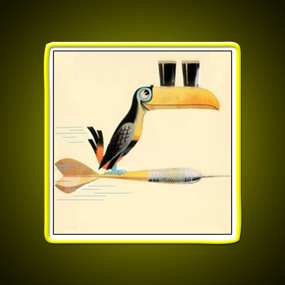 Guinness Darts Toucan Beer Bar Decor Led Neon Sign Rgb Color - LED neon sign view 7