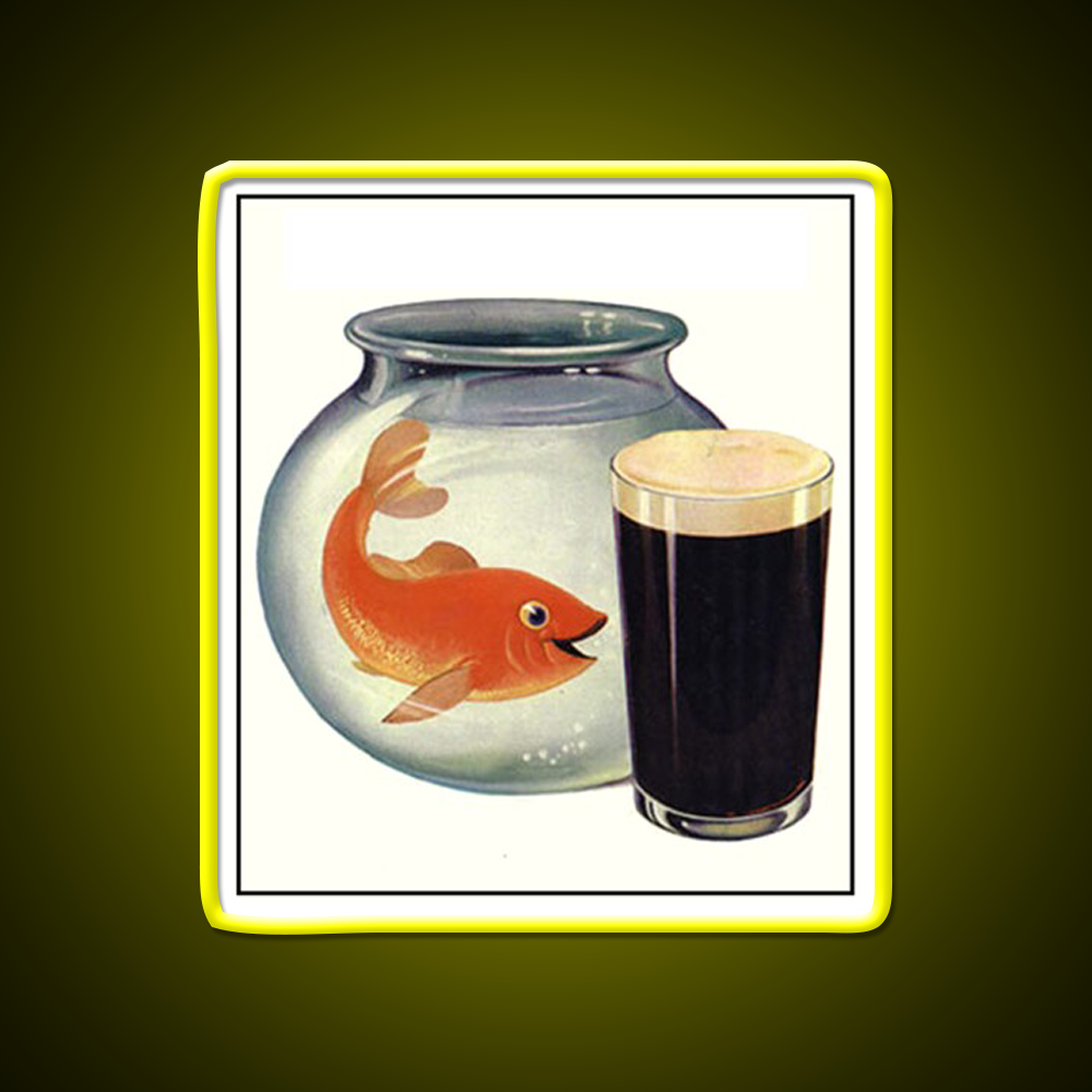 Guinness Drink Like A Fish Beer Bar Decor Led Neon Sign Rgb Color - LED neon sign view 7