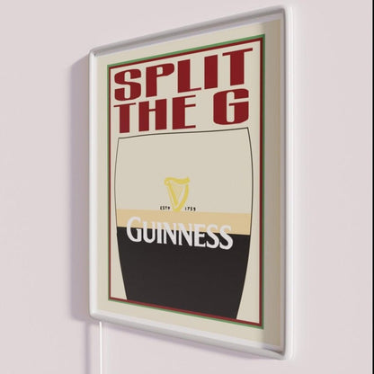 Guinness Split The G Rgb Led Neon Sign - Shineneon