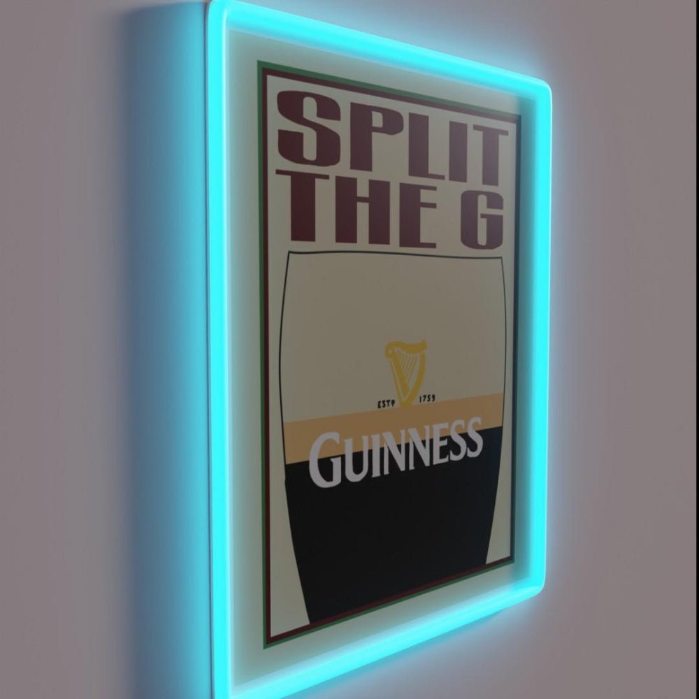 Guinness Split The G Rgb Led Neon Sign - Shineneon