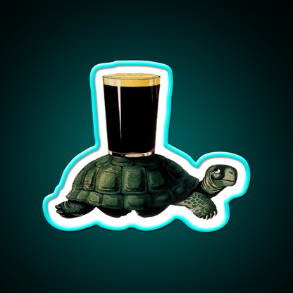 Guinness Tortoise Beer Bar Decor Led Neon Sign Rgb Color - Size and dimension reference