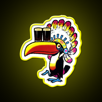 Guinness Toucan Chief Beer Bar Decor Led Neon Sign Rgb Color - LED neon sign view 7